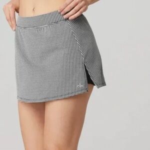 ALO Yoga Black and White Mini Skirt